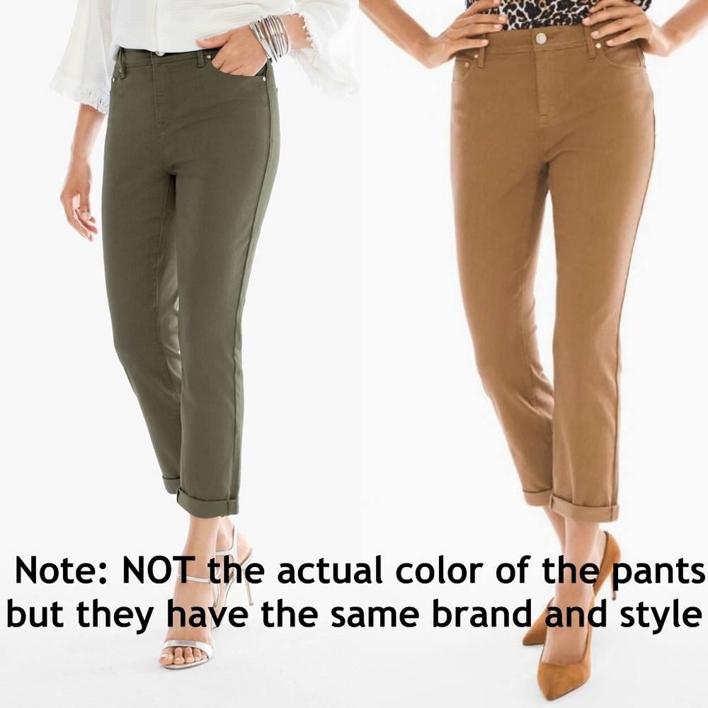 NWOT Chicos So Slimming Girlfriend Crop Pants - Picture 7 of 7